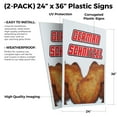 thumbnail image 2 of German Schnitzel (2-PACK) 24" x 36" Plastic Signs | Sign Insert 4mm Corrugated Plastic Signs Storefront Window Poster, 2 of 2