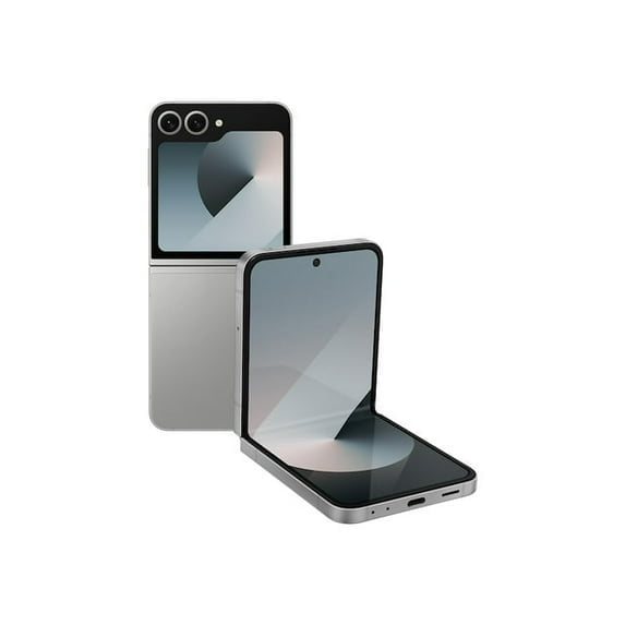 Restored T-Mobile Samsung F741U Galaxy Z Flip 6 Cell Phone 256GB 12GB RAM 6.7 in, Silver
