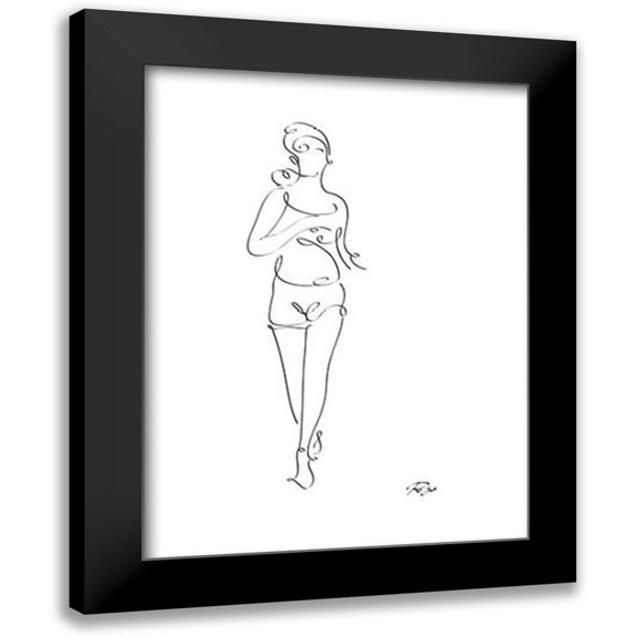 Mahdavi, Gholam Reza 12x14 Black Modern Framed Museum Art Print Titled - Runner