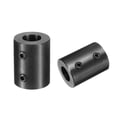 thumbnail image 3 of Shaft Coupling 3/4" Bore, 1-1/2" OD, 2" Length, Black Oxide Plated Steel Rigid Coupling, (2 Set Screws), 3 of 5
