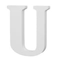 thumbnail image 7 of Hello Hobby 3" White Wood Letter U, 7 of 7