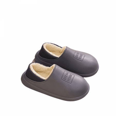 

JUSTUP Slippers for Men and Womens Indoor House Shoes Plush Slip on Outdoor Garden Loafers（7.5-8）