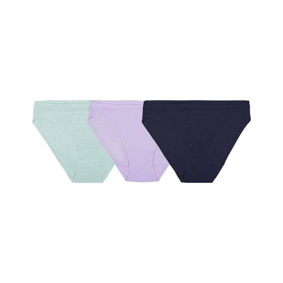 Bikini Fruit of the Loom para dama, Colección Beyondsoft Modal, Multicolor Talla 6, 3 Piezas