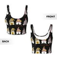 thumbnail image 3 of Sikiie Have a Nice Day Print Strappy Sports Bra for Women Padded Push Up Sports Bra Athletic Running Sports Bra Workout Bra Yoga Bra, 3 of 5