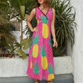 thumbnail image 4 of Lunarable Pineapple Art Sleeveless Dress Women's Summer Suit Dresses for Women 2025 Luxury Party Dress, 4 of 7