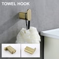 thumbnail image 5 of Topcraft 4 PCS 2 Colors Bathroom Hardware Set Wall Hanging Towel Strip Set Brushed Gold, 5 of 5