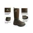 thumbnail image 2 of Obcursco 6mm Neoprene Rubber Boots for Men and Women, Insulated Waterproof Mud Boot for Outdoors (Standard Brown, US 8), 2 of 7