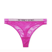 Victoria s Secret Fuchsia Shine Strap Thong X-Large