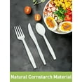 thumbnail image 4 of 100% Compostable 200 Count No Plastic Spoons, Plastic Utensils, The Heavyweight Heavy Duty Flatware is Eco-Friendly Products for Lounge Party Wedding Office BBQ Picnic Camping., 4 of 4