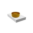 thumbnail image 2 of Scotch 14" Round Decorative Gold Vessel Glass Sinks With 30" White Base, 2 of 7