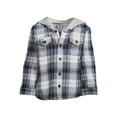 thumbnail image 5 of Wonder Nation Toddler Boy's Flannel Shirt with Hood, Sizes 12M-5T, 5 of 5