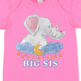 thumbnail image 4 of Inktastic Big Sis Cute Elephants with Moon and Stars Girls Baby Bodysuit, 4 of 5
