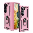 thumbnail image 2 of For Samsung Galaxy Z Fold 5 Case ,Heavy Duty Shockproof Body Phone Cover Built in Metal Rotated Magnetic Ring Holder Kickstand,Dropproof,Dustproof,Dual Layer Military-Grade Drop protection,Pink, 2 of 7