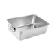 thumbnail image 4 of Caja de arena abierta para gatos, orinal de acero inoxidable, antisalpicaduras, fácil de limpiar, con asas, cama antiadherente para gatos, arenero S, 4 of 10