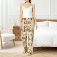 thumbnail image 6 of Lsque Thanksgiving With A Grateful Heart Print Women's Pajama Pants, Lounge Pant - Comfortable Home Wear,Elastic Waistband, Stylish Design-Large, 6 of 9