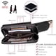 thumbnail image 3 of Bolso bandolera pequeño para móvil, funda de piel bordada con cartera para colgar, bandolera, tarjetero, correa ajustable y extraíble, para móviles de menos de 6,7 pulgadas, negro, 19 x 5 x 12,5 cm,, 3 of 5