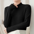 thumbnail image 6 of Womens Thermal Underwear Tops, Turtleneck Warm Fleece Lined Long Sleeve Shirts, Winter Cold Weather Ski Base Layer, 6 of 6