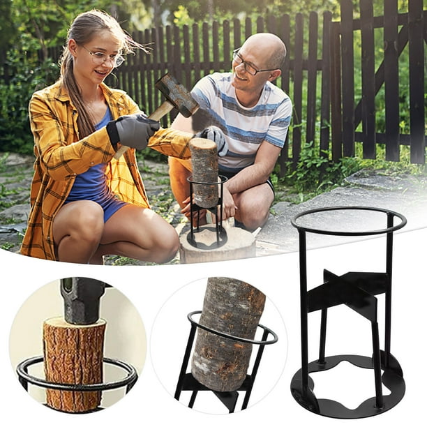Log chopping machine outlet