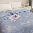 thumbnail image 6 of Lightweight Summer Cooling Blanket with Three-Dimensional Fiber Filling -59x78in Soft Breathable Washable Quilt for All Season Comfort(Blue), 6 of 6