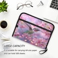 thumbnail image 6 of Accordion File Organizer with Zip Closure 13 Pockets Expanding File Folder Letter A4 Paper Document Organizer for Home Office Beautiful Pink Hummingbird, 6 of 7