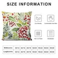 thumbnail image 5 of Creowell Watercolor Holly Christmas Lumbar Pillow Covers Seasonal Green Leaves Red Berry Xmas Pillow Cases Winter Holiday Throw Pillows Farmhouse Home Decor For Sofa Couch Bedroom Outdoor, 5 of 5