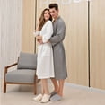 thumbnail image 6 of Prolriy Robes for Women Couple Long Cardigan Hotel Home Wear Bathrobe Nightgown Womens Robe Grey M, 6 of 9