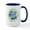 White/Navy Inside, variant on CafePress - Reduce Reuse Recycle [Globe] Large Mug - 15 oz Ceramic Large White Novelty Mug