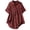 Brown-06, variant on Women's 1X-4X Button Down Shirt Short Sleeve Collared Loose Fit Tunic Blouse Casual Pocket Top