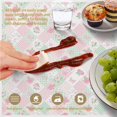 thumbnail image 6 of Pioneer Flower Floral Print Pattern Round Tablecloth 60 X 60 Inch, Wrinkle Resistant Wipeable Table Cloth for Kitchen Dining Picnic Patio Party, 6 of 6