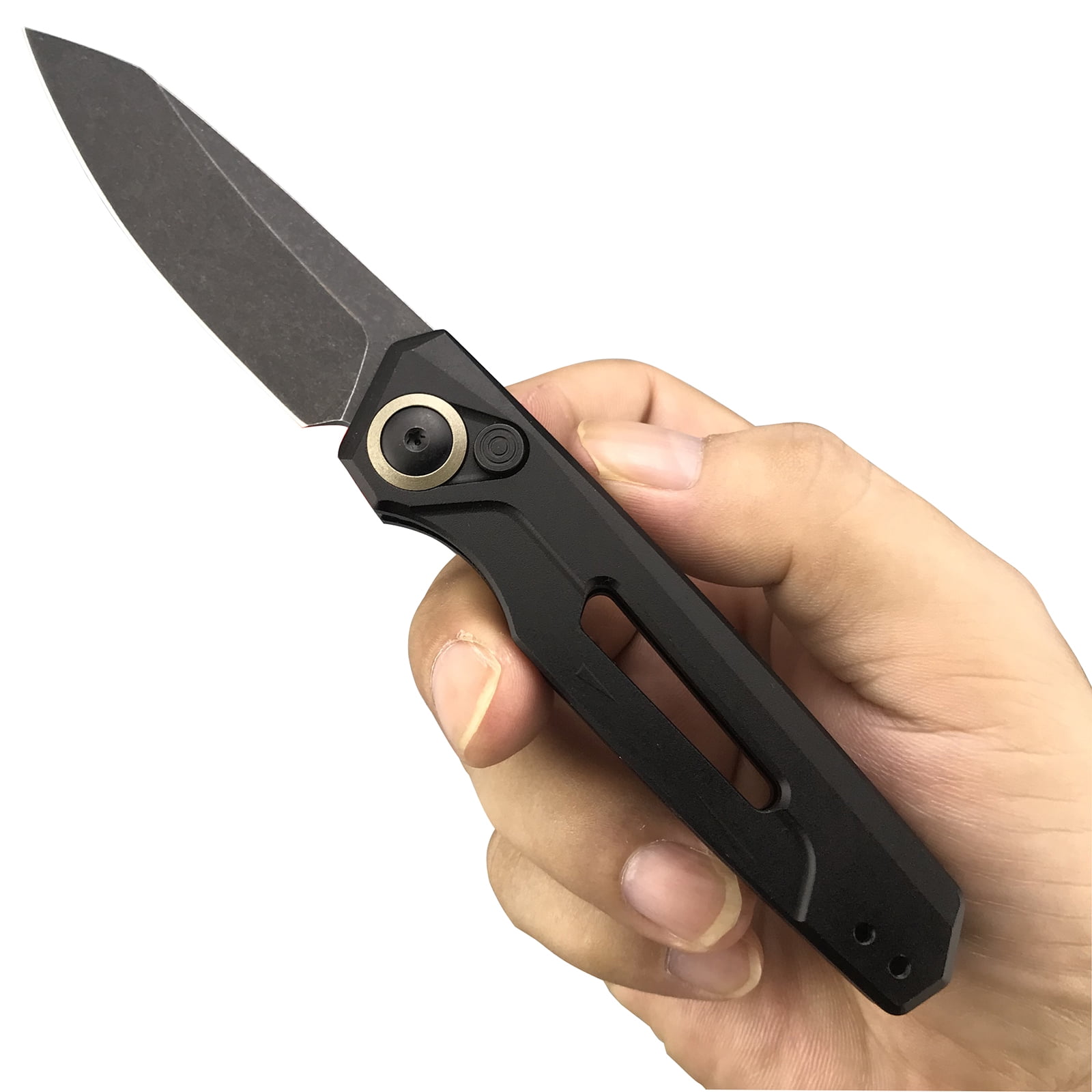 Everyday Carry Folding Knife, Auxiliary EDC Pocket Knife, Stainless Steel Handle for Camping, Backpacking Travellers and Everyday Activities
