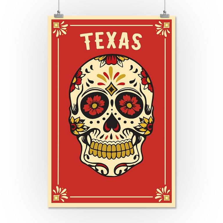 Day Of The Dead Skull Poster