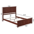 thumbnail image 5 of AFI Madison King Solid Wood Foundation Bed Frame with Matching Footboard, Walnut, 5 of 6