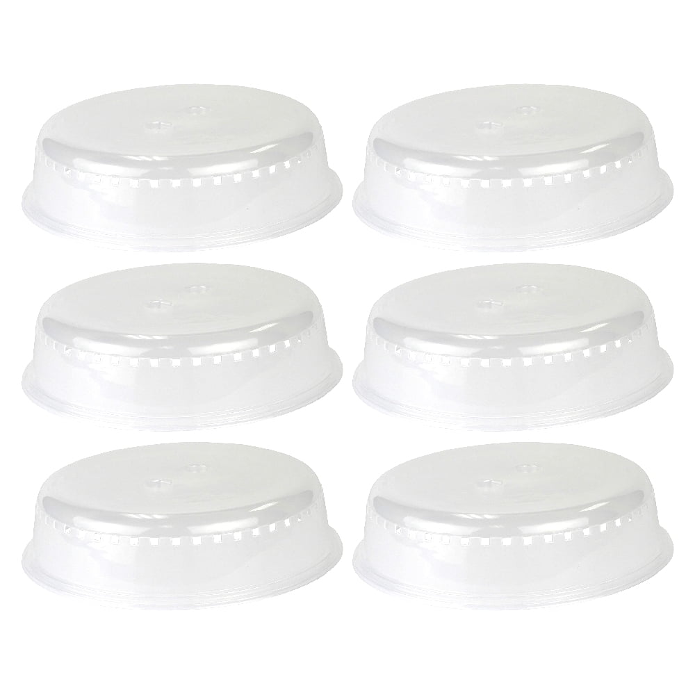 Chef Craft Microwave Cover 10 inch with Vent Dishwasher Safe New Clear, 4  Pack