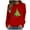 Red B, variant on Stamzod Christmas Oversized Crewneck Sweatshirt Women Thicked Warm Fleece Pullover Sweatshirts Xmas Holiday Long Sleeve Womens Winter Tops White Y XXL