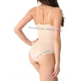 thumbnail image 3 of Aha Moment by N-fini 591 Women's Plus Shapewear Camisole Bodysuit Non-padded Wire-free Bra 3X/4X Black, 3 of 3