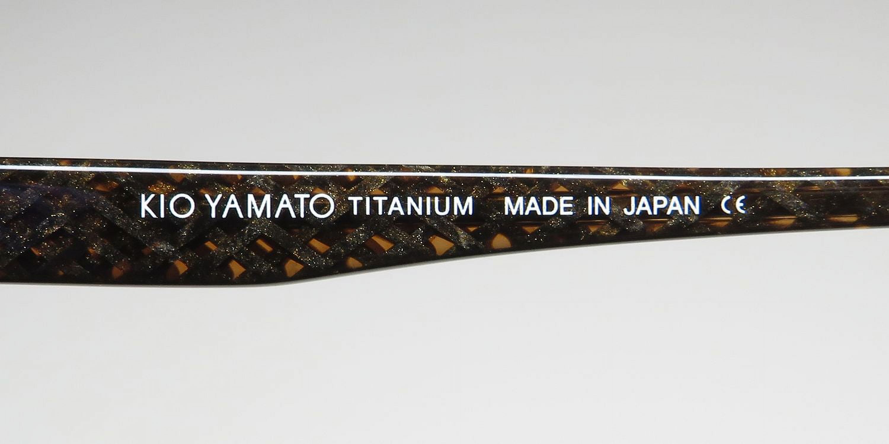KIO YAMATO KT-324 TITANIUM HALF-RIMLESS CONTEMPORARY RARE EYEGLASS
