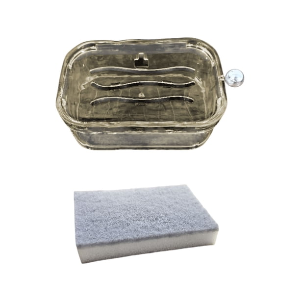 Yhmxh Decoración del baño Jabonera con drenaje, jabonera, jabonera portátil, caja desinfectante práctica para baño, ducha, jabonera para el hogar Gabinete de almacenamiento de baño