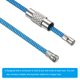 thumbnail image 5 of Cable de Llavero de Alambre de 6 Pulgadas, Anillo de Llave de Acero Inoxidable, Azul, Paquete de 10, 5 of 6