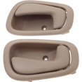 thumbnail image 4 of Manija de puerta interior de serie de 4 piezas para cerradura manual trasera del lado del conductor y del pasajero 1998-2002, beige/marrón, 4 of 5