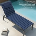 thumbnail image 4 of Pellebant Outdoor Set of 2 Chaise Lounge Cushions with Headrest for Patio Furniture,80"L x 26"W x 1"T Navy Blue, 4 of 11