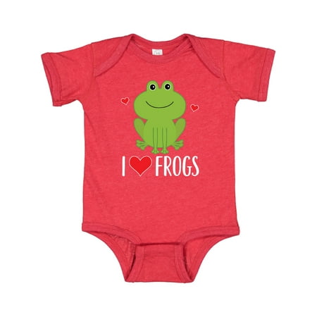 

Inktastic I Love Frogs Gift Gift Baby Boy or Baby Girl Bodysuit