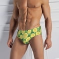 thumbnail image 5 of Mens Underwear - Soft Comfort Men's Underwear Briefs, Cute Lemon Green Breathable Stretch Classic Fit Mens Bikini Cuteness Underwear, 5 of 5