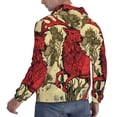 thumbnail image 6 of Lsque Mythical Red Stag Illustration Pattern Casual Men's Hoodie,Hooded Sweatshirt with Kangaroo Pocket,Pullover Hoodie-3X-Large, 6 of 7