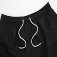 thumbnail image 2 of Bañador para hombre, fibra de poliéster de color puro, cintura elástica de secado rápido, traje de baño transpirable para hombre para surf en la playa, negro L, 2 of 8