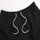 thumbnail image 4 of Bañador para hombre, fibra de poliéster de color puro, cintura elástica de secado rápido, traje de baño transpirable para hombre para surf en la playa, negro 4XL, 4 of 8