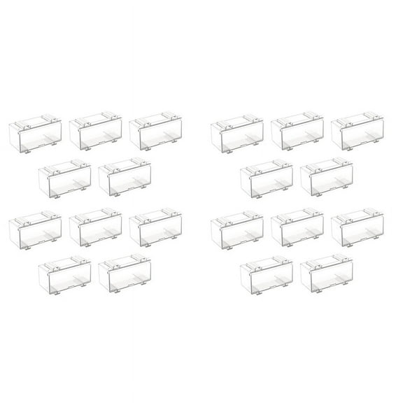 20Pcs Clear Acrylic Display Case for Car Mold, Wheels Car Model Display Case Scale Wheel Display Case A