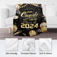 thumbnail image 5 of Graduation Blanket - Class of 2024 Graduation Gifts for Her or Him - 40"x50" Flannel Soft Throw Blanket Decorations - Senior 2024 Blankets for College, High School, Graduation Day, 5 of 5