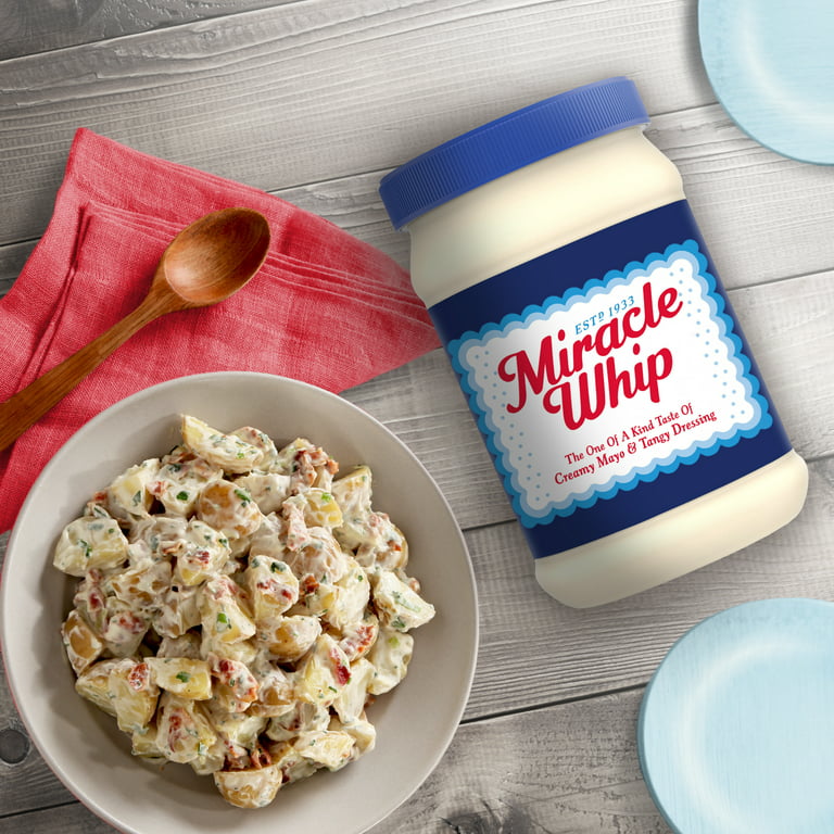 Miracle Whip Dressing, Creamy Mayo & Tangy - 2 pack, 30 fl oz