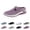 Gray -AE05, variant on 2026 Womens Breathable Knit Slip-On Walking Shoes Comfortable Summer Slip on Loafers Orthopedic Casual Backless Sneakers Dressy Flat Clogs Tennis Mules and Slide with Arch Support Purple