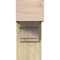 thumbnail image 2 of Ekena Millwork 8"W x 18"D x 18"H Merced Block Rough Sawn Bracket w/ Offset Brace, Douglas Fir, 2 of 25
